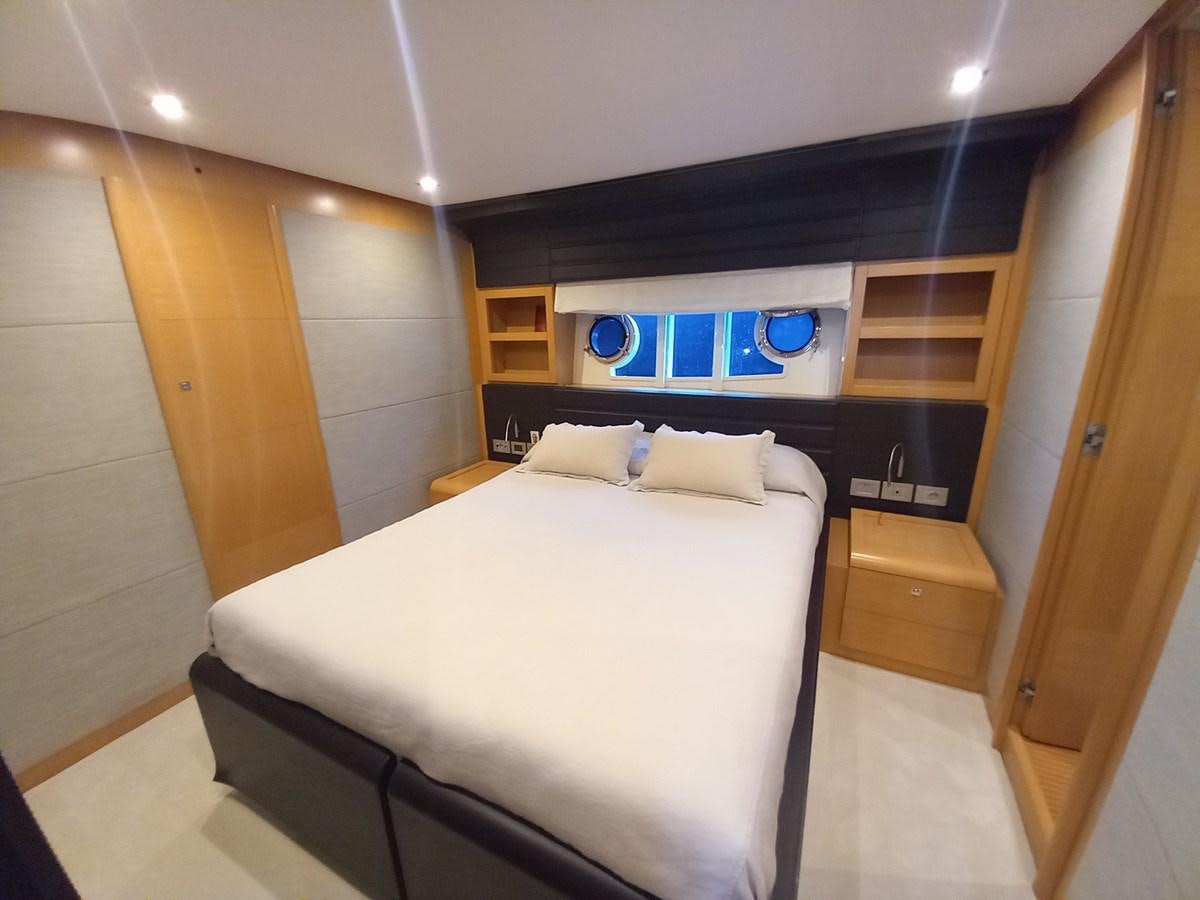 a bed in a room aboard ALIN Yacht for Sale