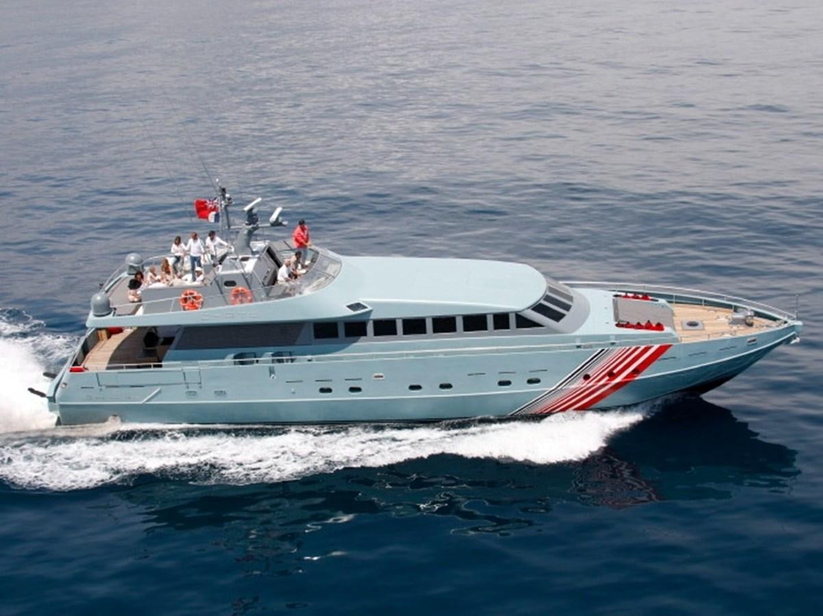 a boat with people on it aboard CHATO Yacht for Sale