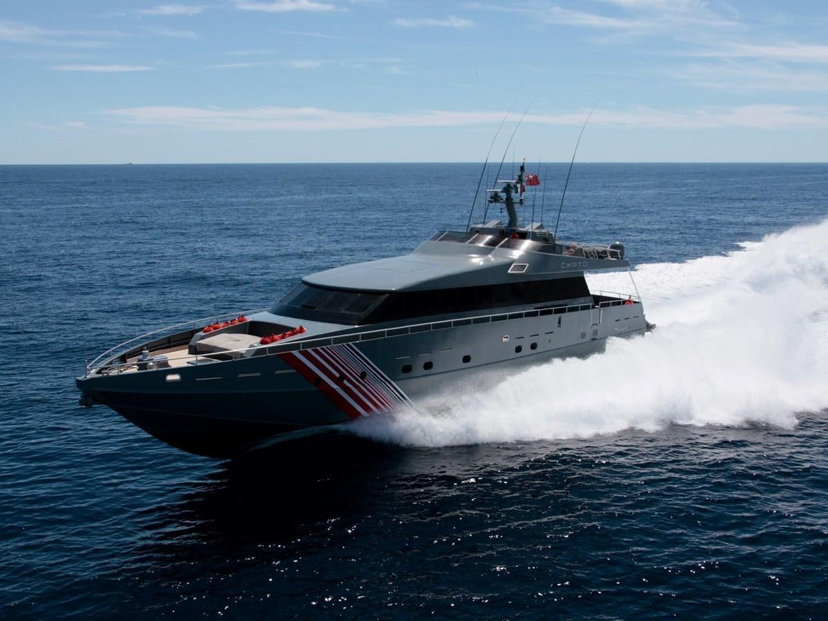 a boat on the water aboard CHATO Yacht for Sale