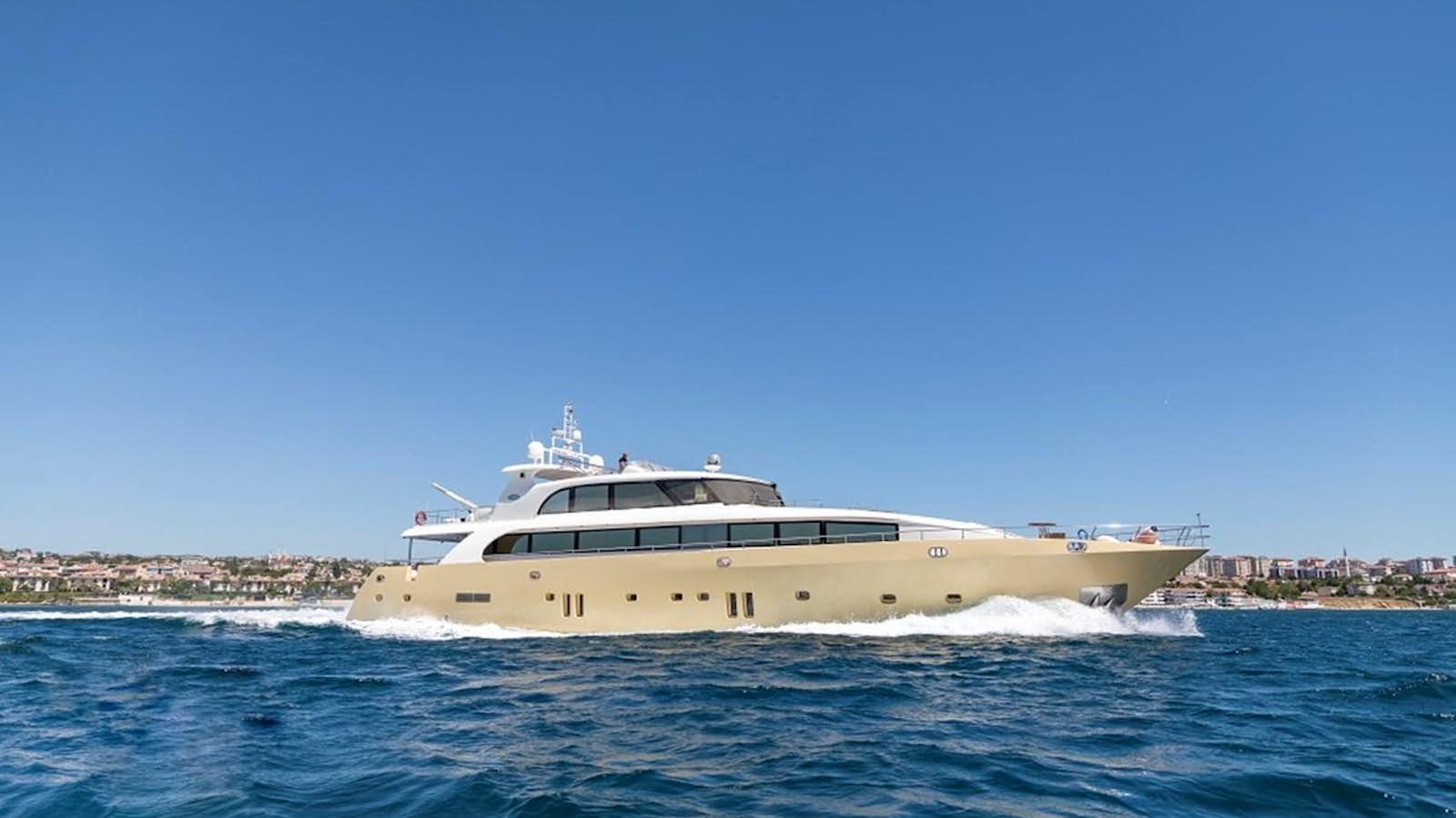 a boat on the water aboard DENIZ Yacht for Sale