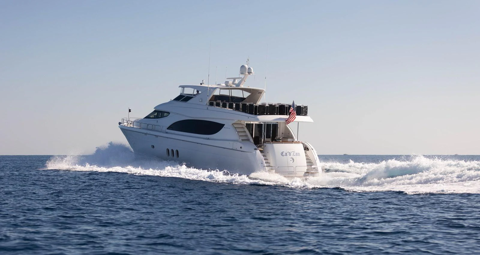 a boat in the water aboard CA'D'ZAN Yacht for Sale