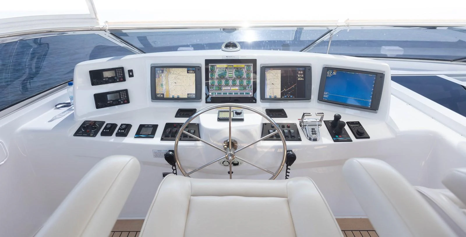 inside of a car aboard CA'D'ZAN Yacht for Sale