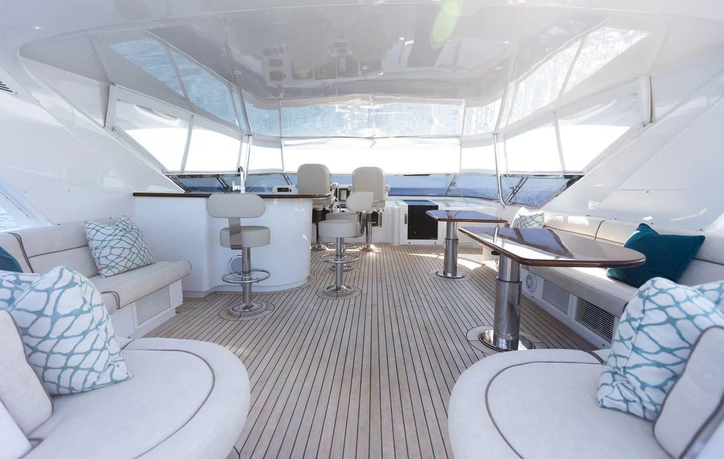 inside of a yacht aboard CA'D'ZAN Yacht for Sale