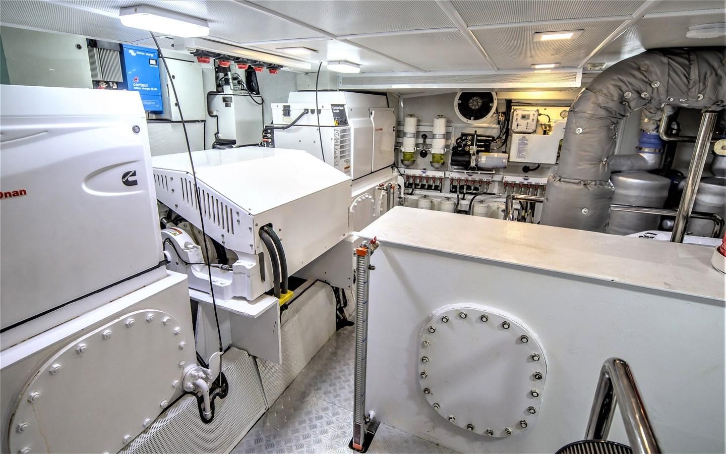 a room with machinery and equipment aboard BERING 70 RA Yacht for Sale