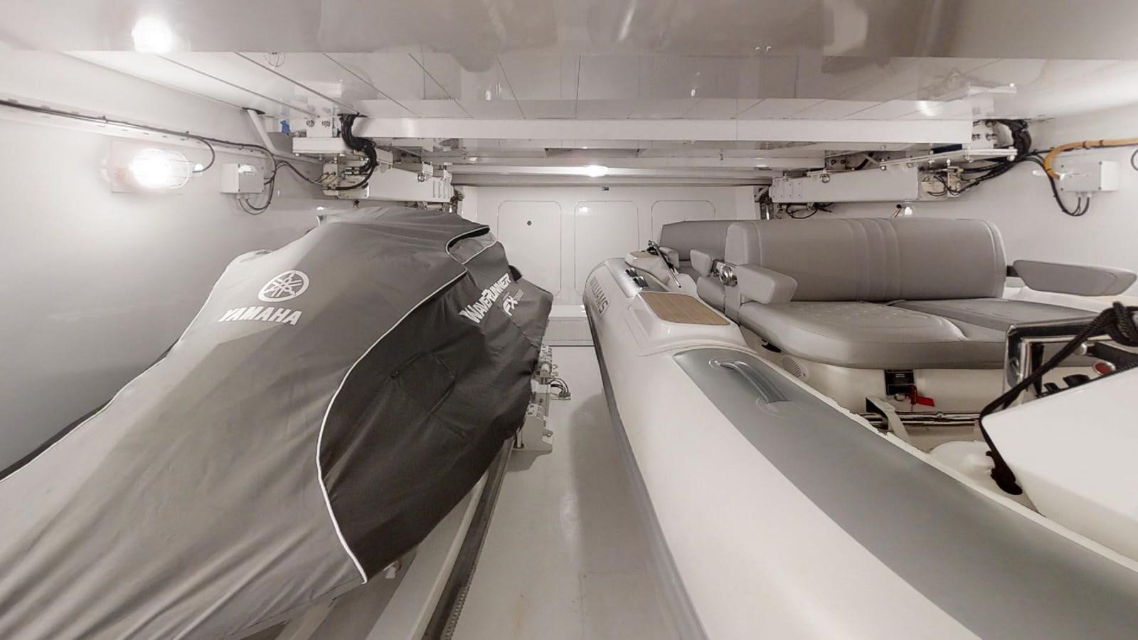 a room with several white sinks aboard VOLO MARE Yacht for Sale