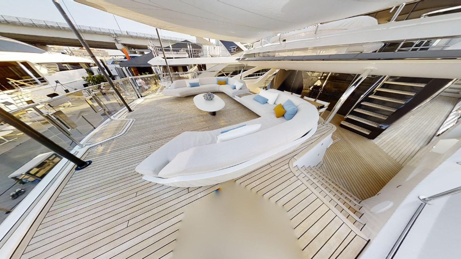 a large room with a pool aboard VOLO MARE Yacht for Sale