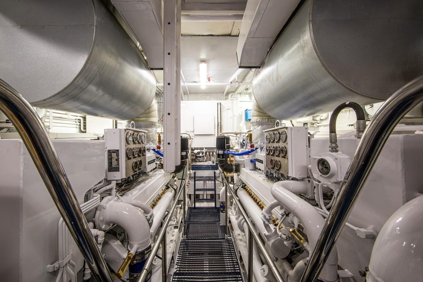 a large room with machines aboard MONACO Yacht for Charter