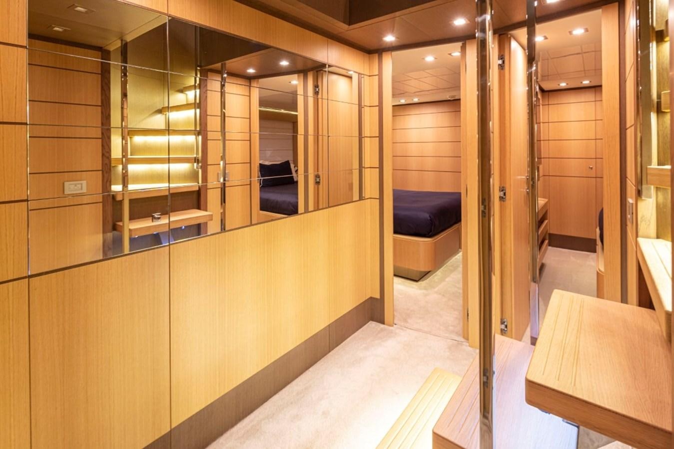 a room with a large glass wall aboard SOL SHINE Yacht for Sale