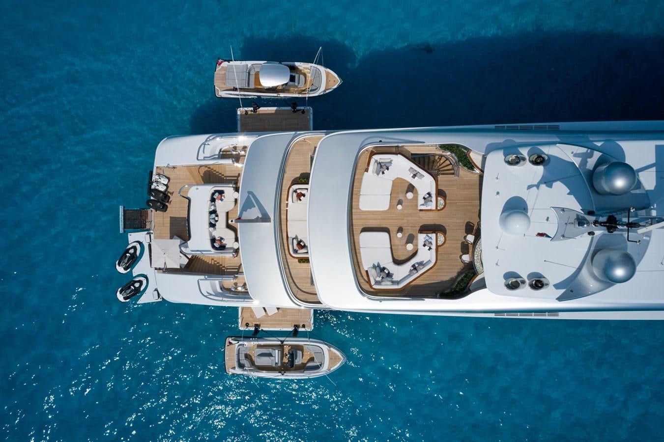 a space ship in the water aboard ARROW Yacht for Sale