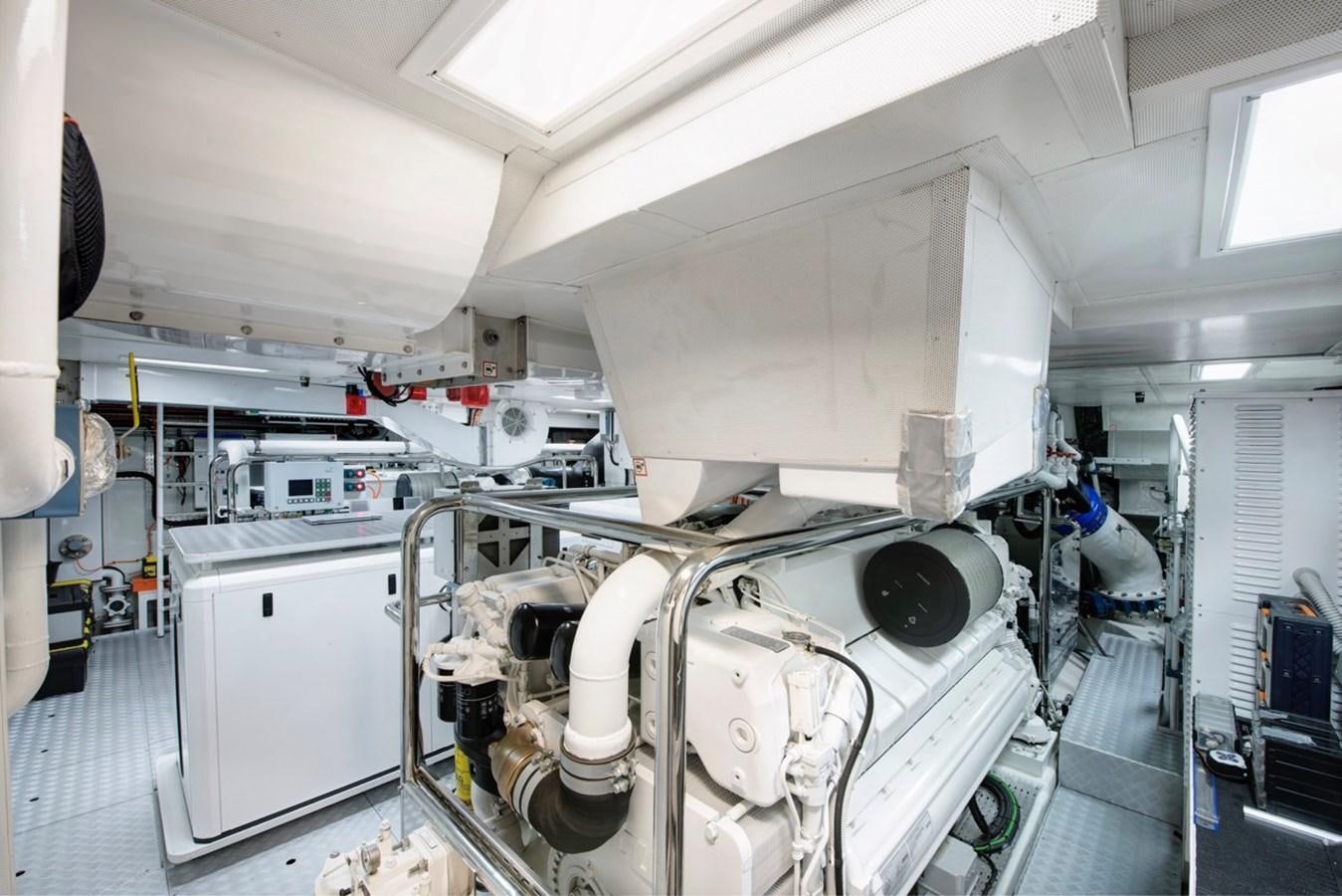 a room with machinery aboard CHARADE Yacht for Sale