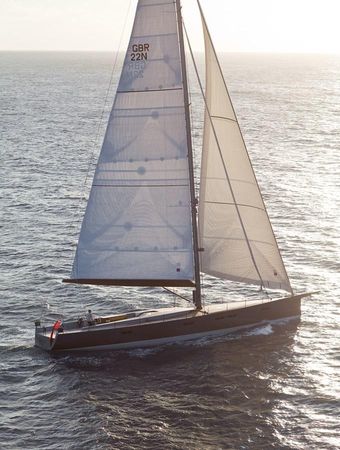a sailboat on the water aboard AEGIR Yacht for Sale