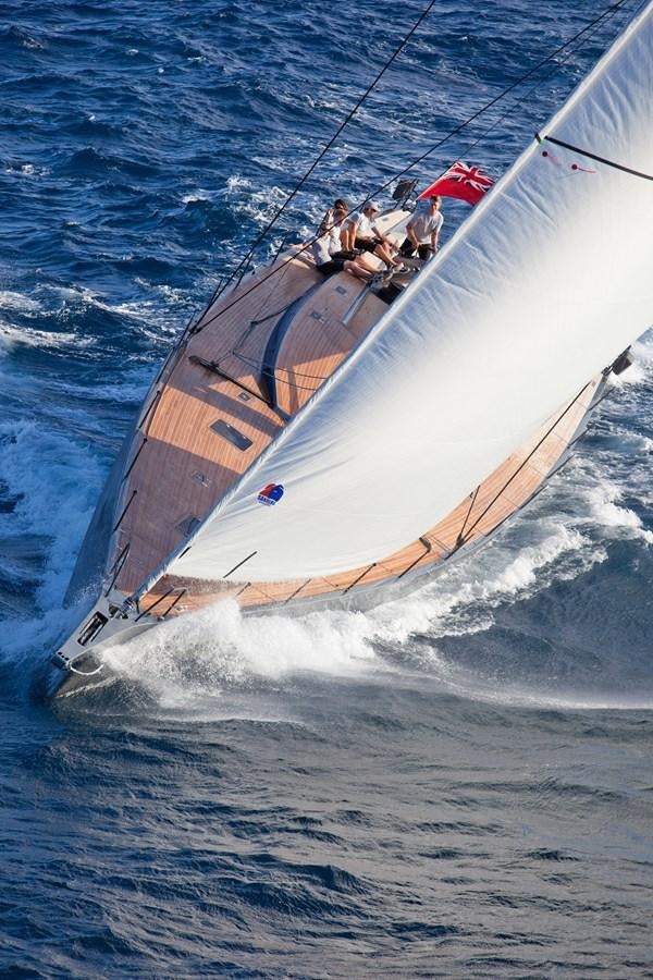 a sailboat on the water aboard AEGIR Yacht for Sale