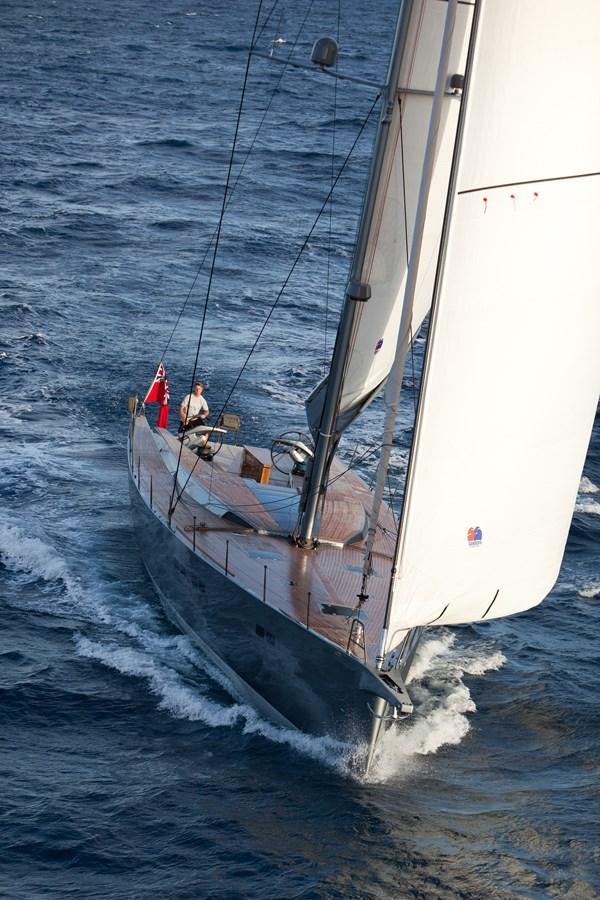 a sailboat on the water aboard AEGIR Yacht for Sale
