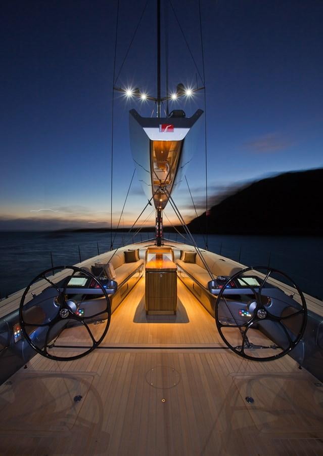 a light on a boat aboard AEGIR Yacht for Sale