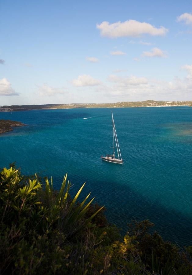 a boat sailing on the sea aboard AEGIR Yacht for Sale
