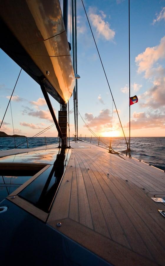 a boat on the water aboard AEGIR Yacht for Sale