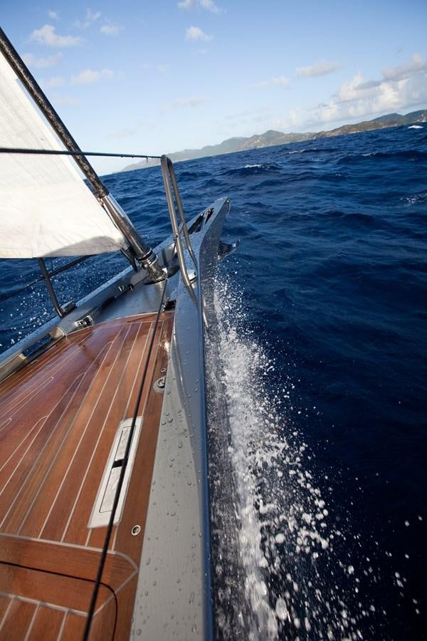 a boat on the water aboard AEGIR Yacht for Sale