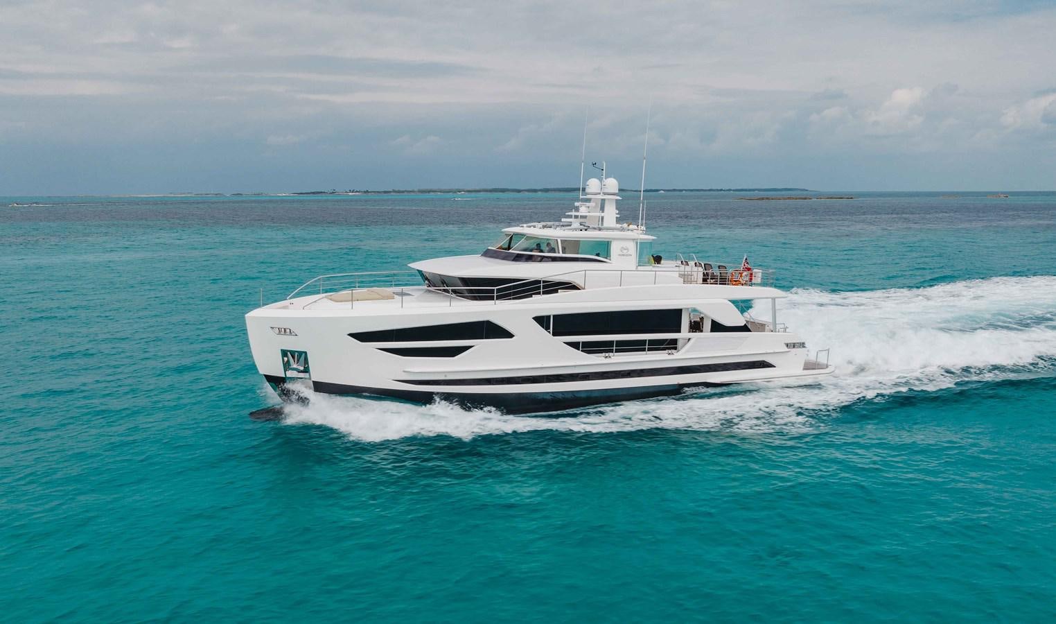 a boat on the water aboard MIDNIGHT MOON Yacht for Sale