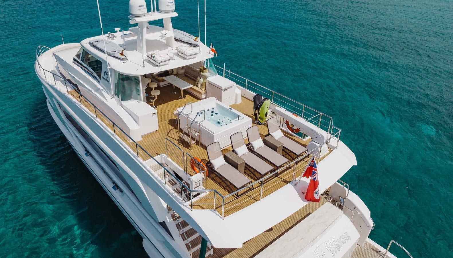 a boat on the water aboard MIDNIGHT MOON Yacht for Sale