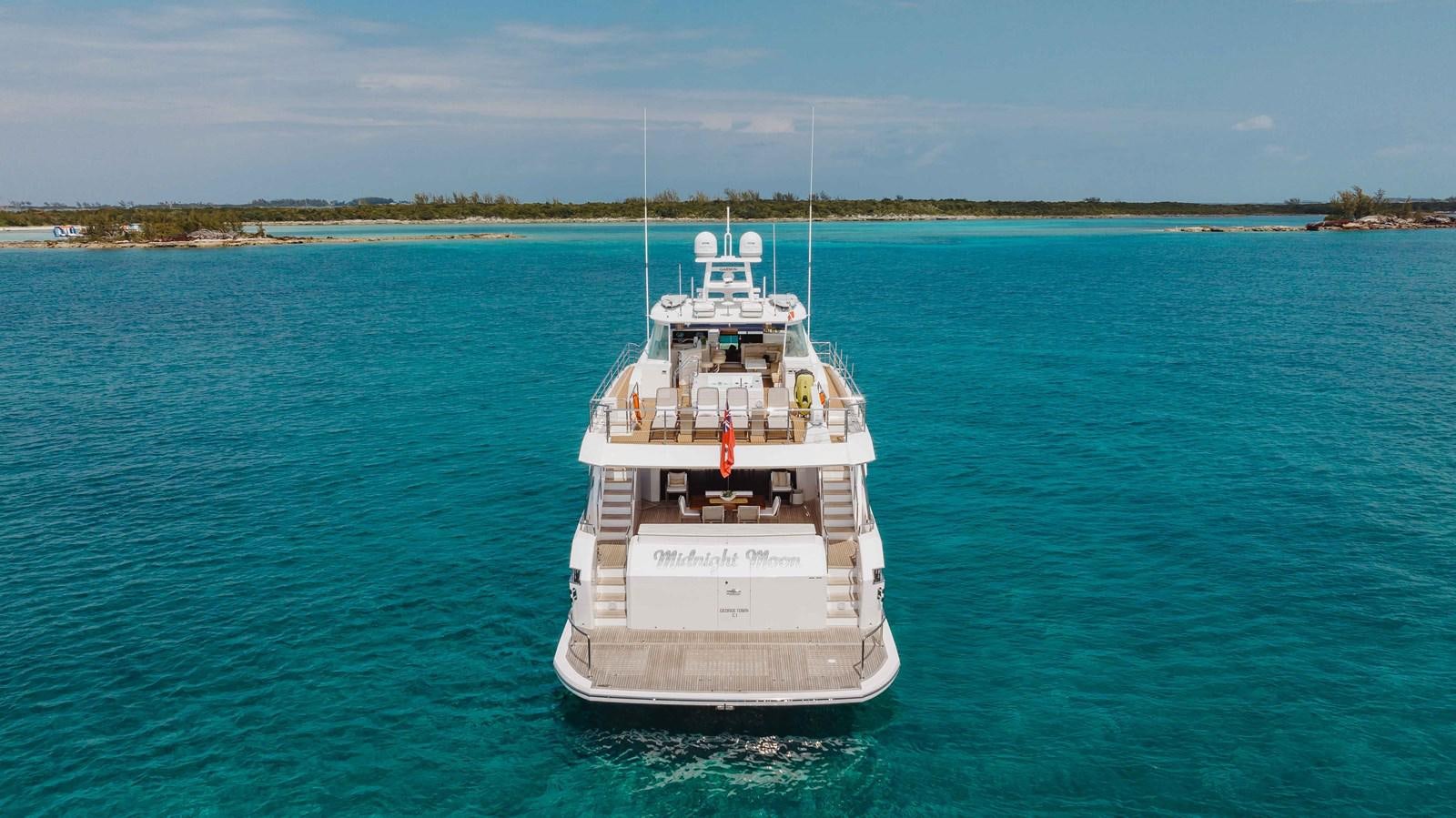a boat in the water aboard MIDNIGHT MOON Yacht for Sale