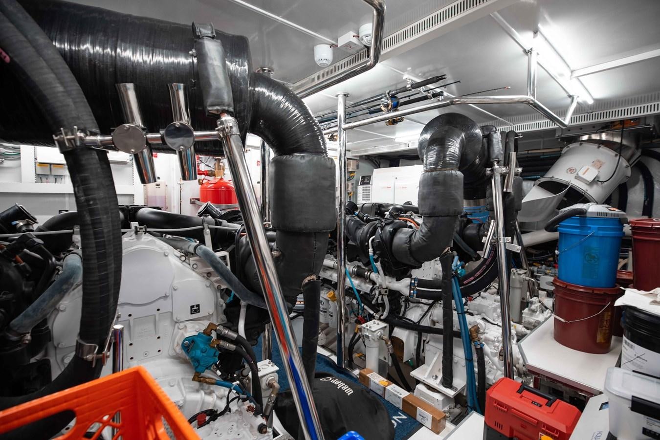 a machine with a large pipe aboard MIDNIGHT MOON Yacht for Sale