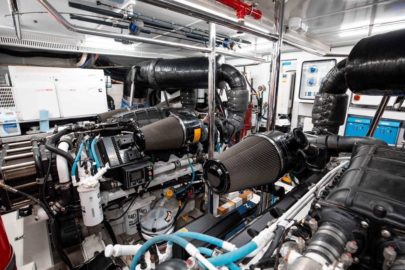 a machine with wires aboard MIDNIGHT MOON Yacht for Sale