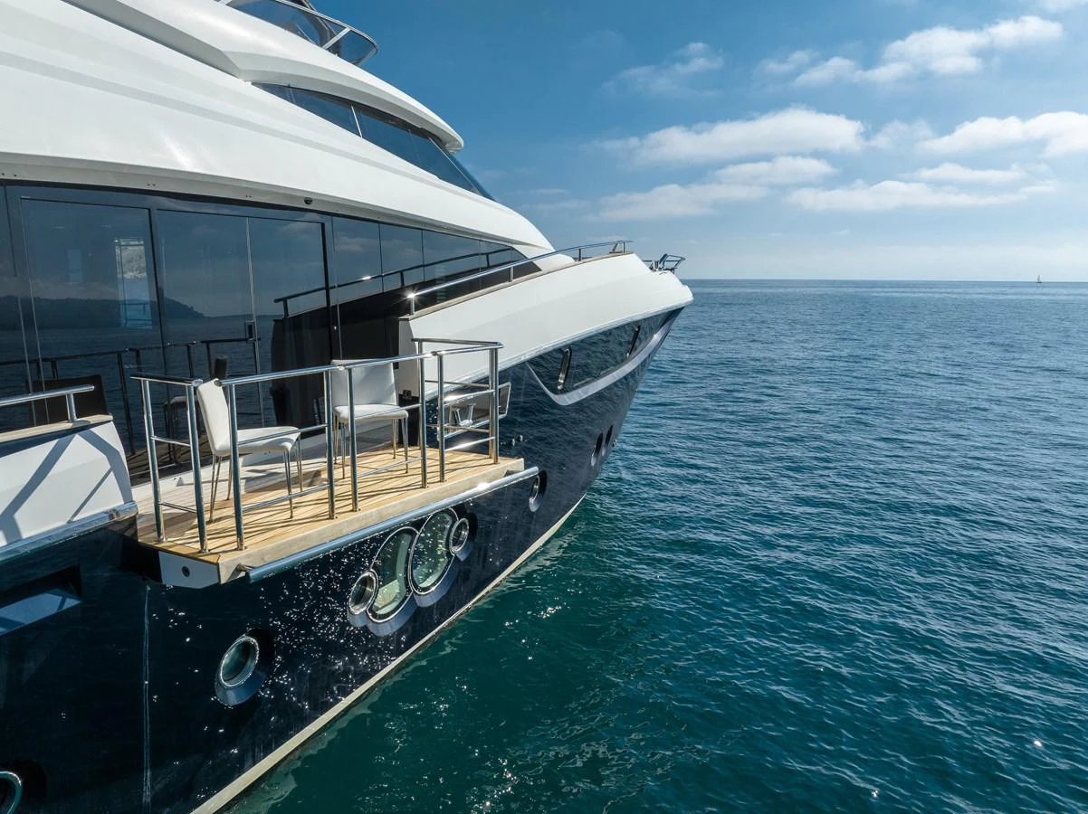 a boat on the water aboard LADY MARISA Yacht for Sale