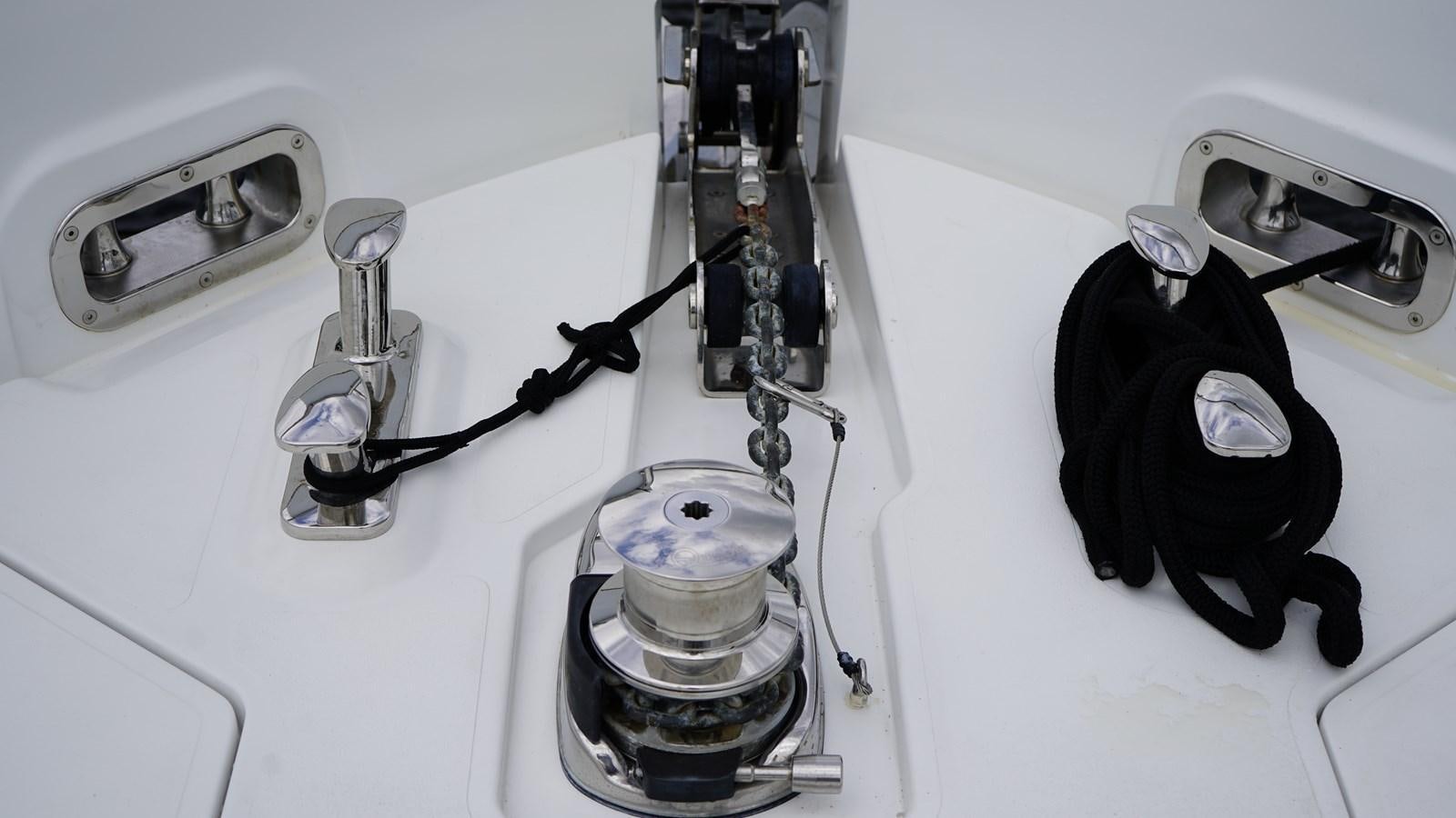 a black bag with a white handle aboard RAINBOW GODDESS Yacht for Sale