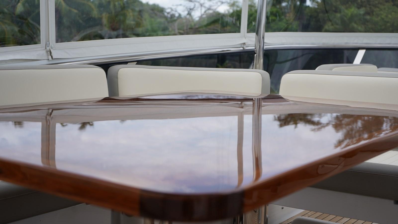 the inside of a car aboard RAINBOW GODDESS Yacht for Sale