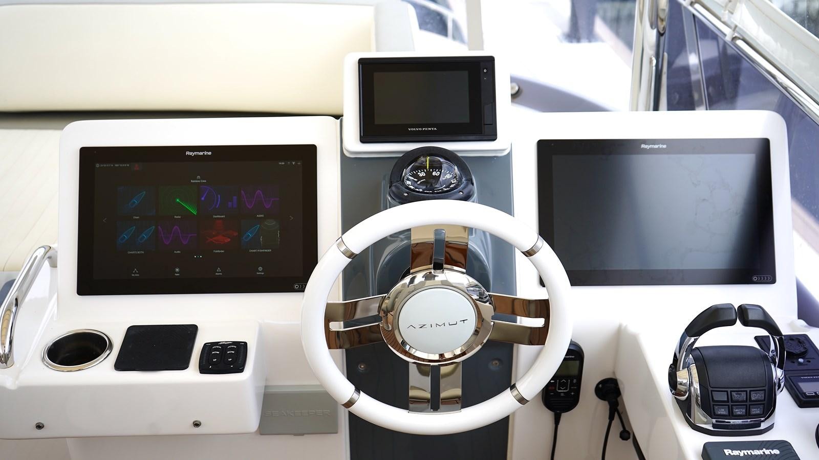 a group of electronic devices aboard RAINBOW GODDESS Yacht for Sale