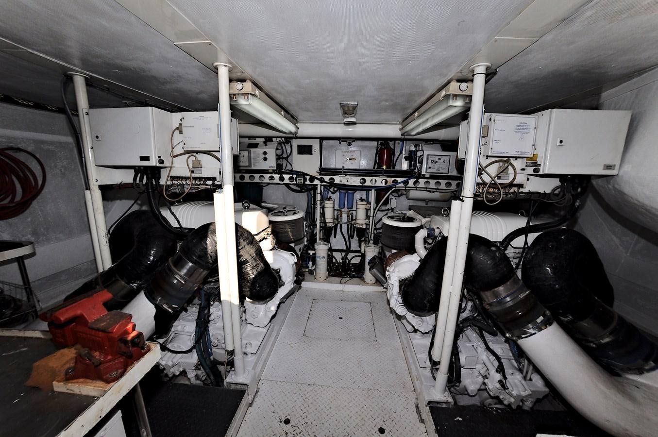a room with machinery aboard CAMY Yacht for Sale