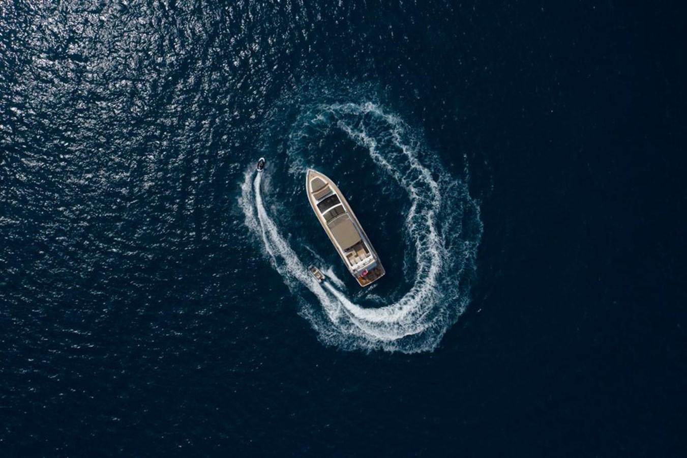 a white boat in the water aboard SUMMER BREEZE Yacht for Sale