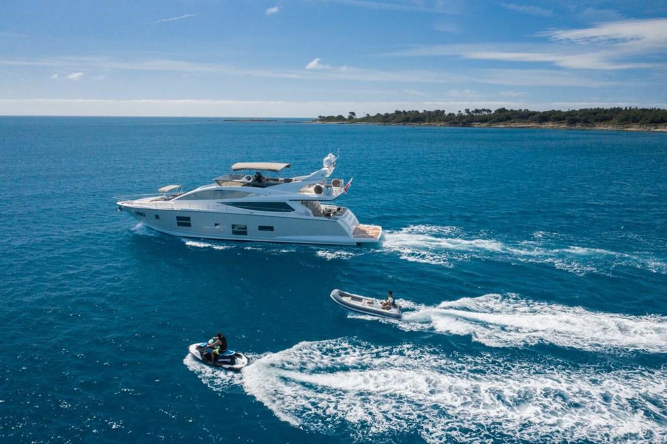 a boat on the water aboard SUMMER BREEZE Yacht for Sale