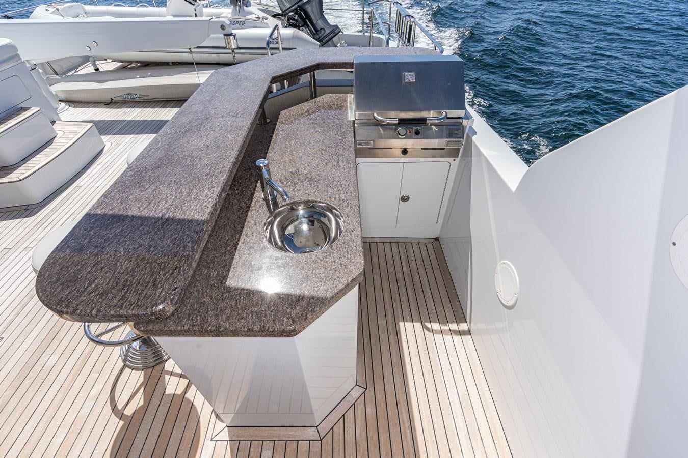 a boat on the water aboard PHANTOM Yacht for Sale