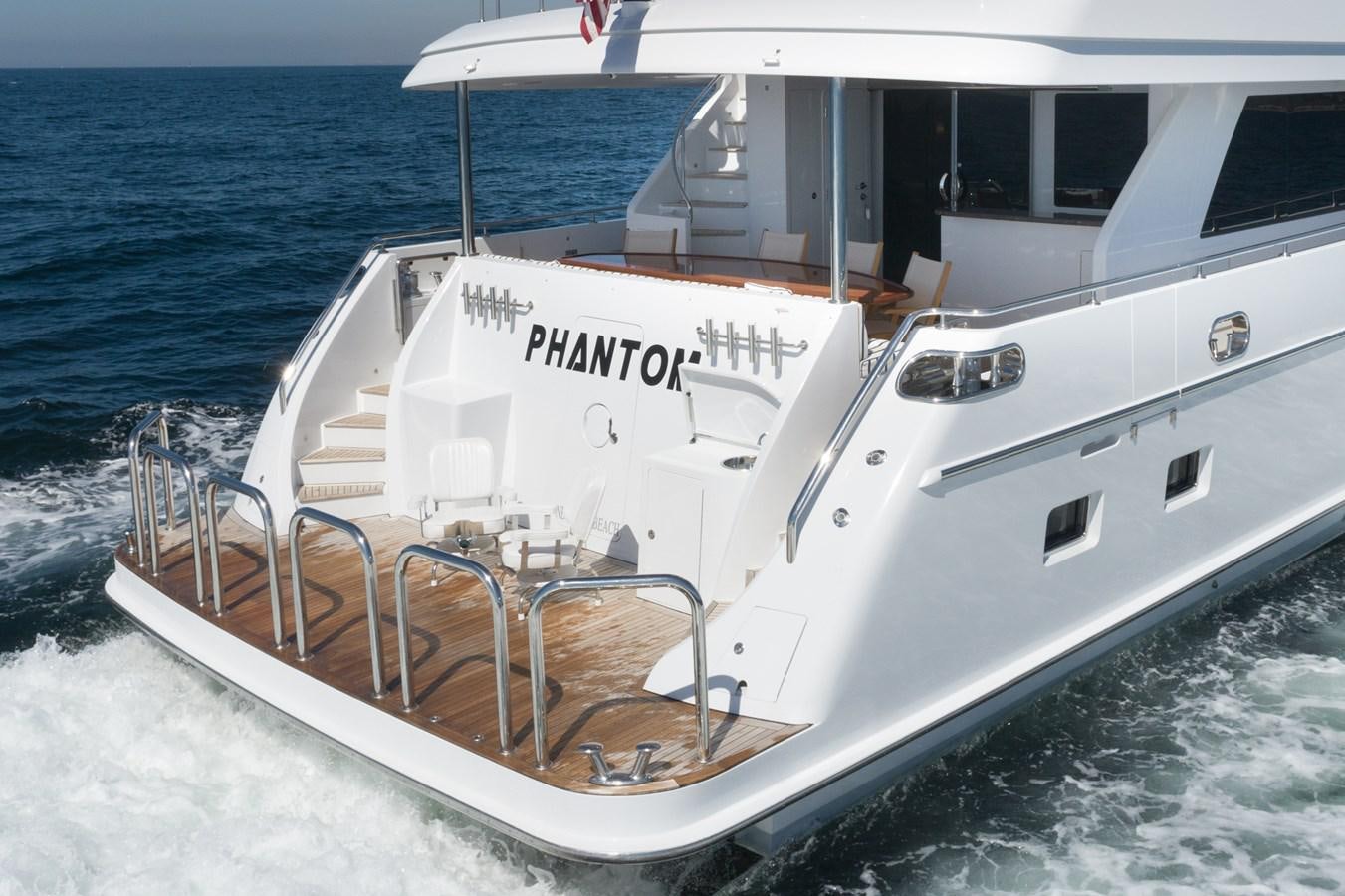 a boat on the water aboard PHANTOM Yacht for Sale