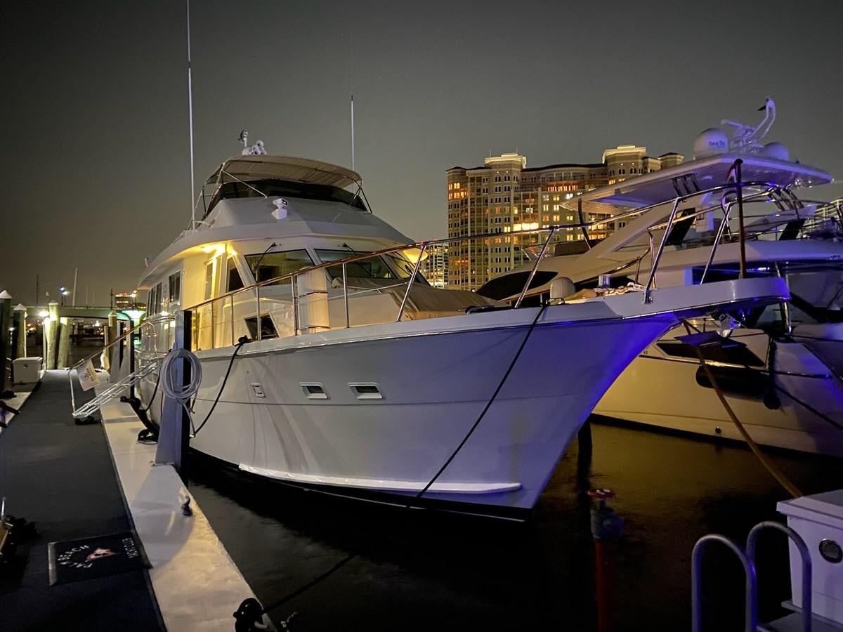 a boat in a harbor aboard SEA SENOR Yacht for Sale