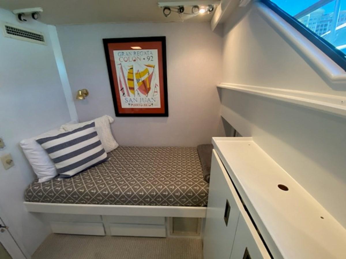 a bed in a room aboard SEA SENOR Yacht for Sale