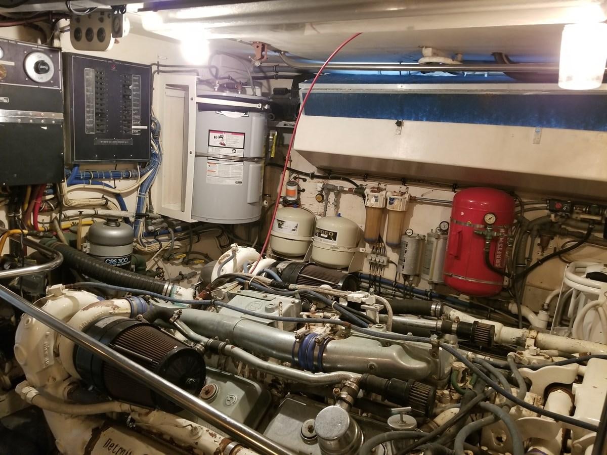 a room full of machinery aboard SEA SENOR Yacht for Sale