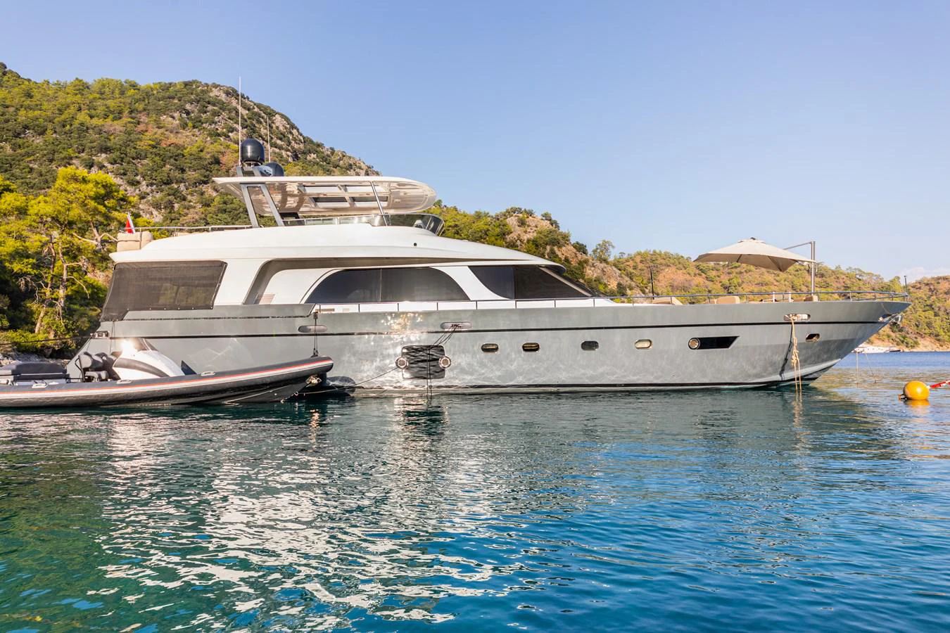 a boat in the water aboard WATER Yacht for Sale