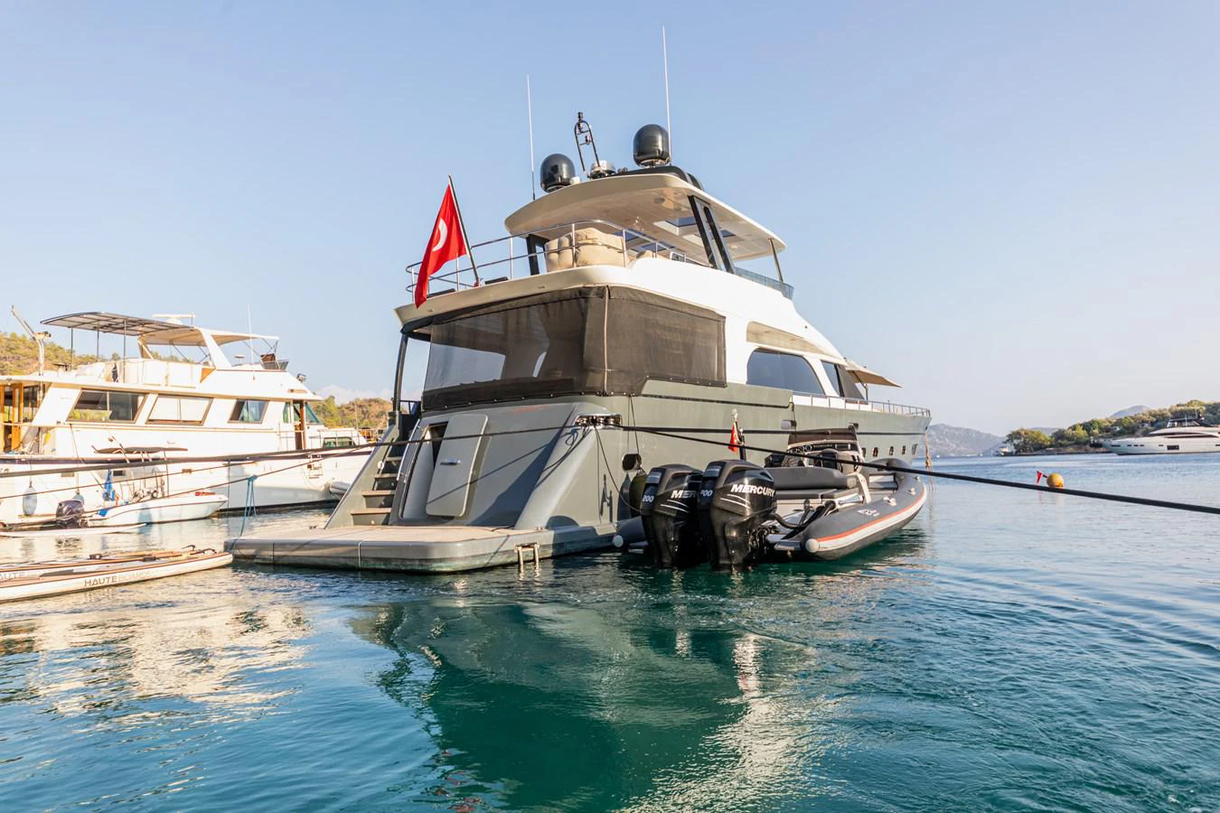 a boat in the water aboard WATER Yacht for Sale