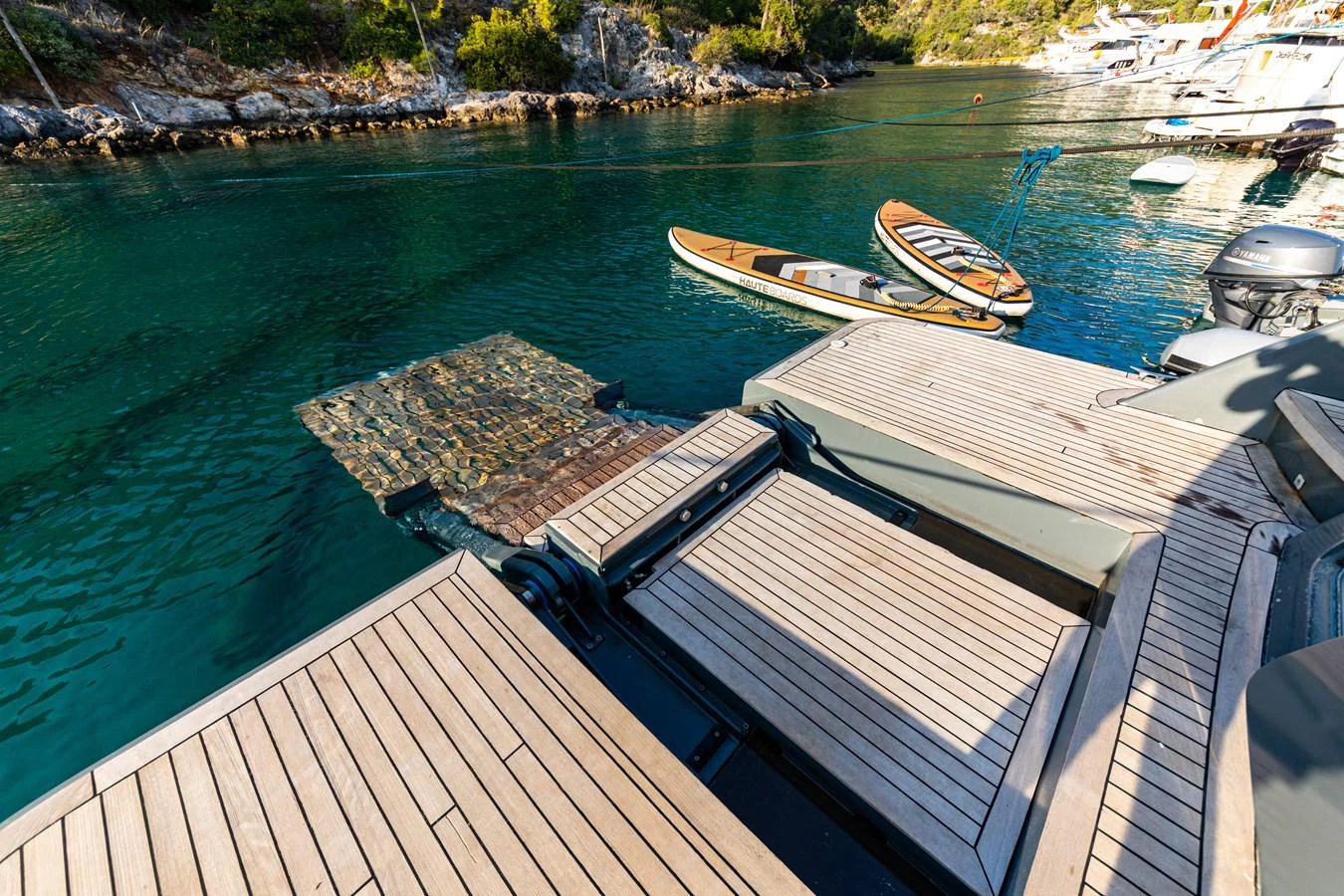 a boat on the water aboard WATER Yacht for Sale