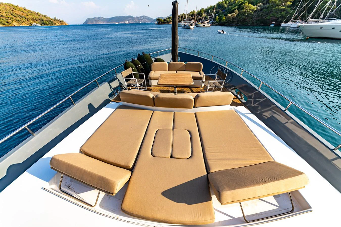 a boat on the water aboard WATER Yacht for Sale