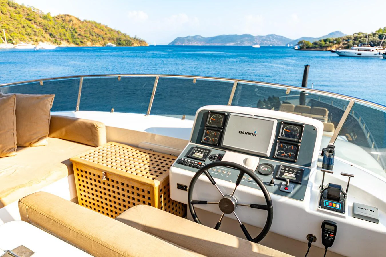 the inside of a boat aboard WATER Yacht for Sale