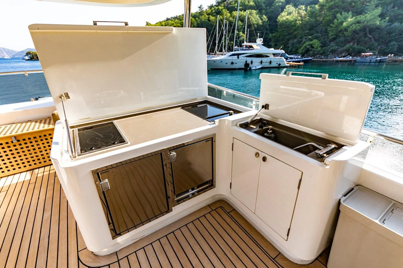 a boat on the water aboard WATER Yacht for Sale
