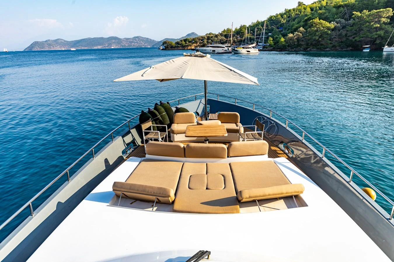 a boat on the water aboard WATER Yacht for Sale