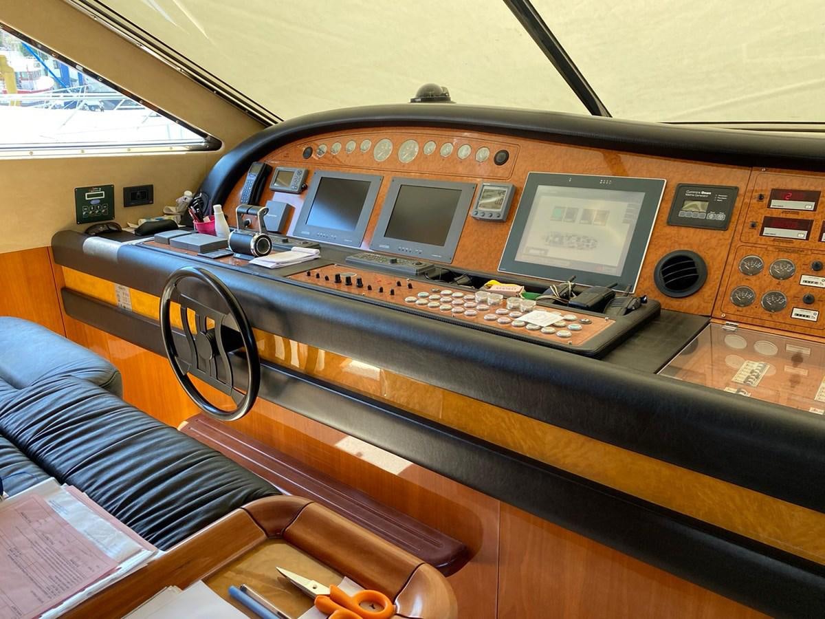 a control panel of a plane aboard DELMARE Yacht for Sale