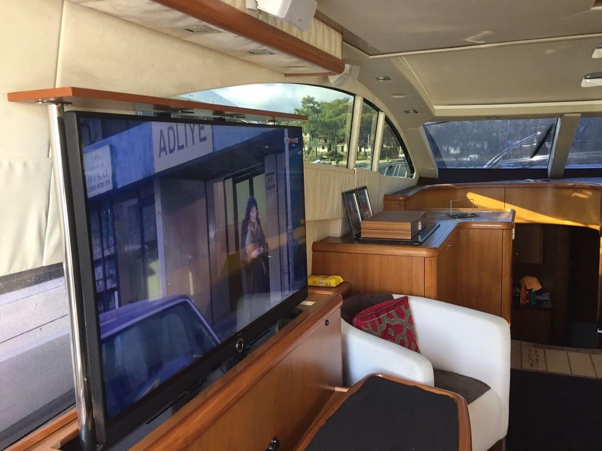 a train with a screen aboard JUNIOR Yacht for Sale