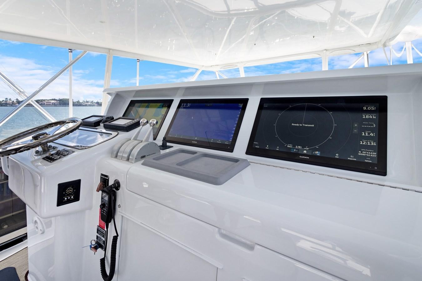 inside of a space ship aboard TRUE XII Yacht for Sale
