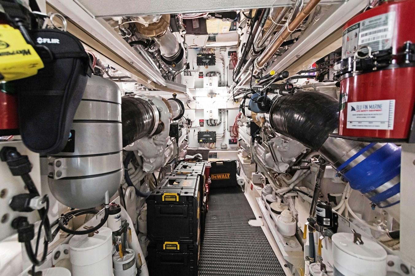 inside of a car aboard TRUE XII Yacht for Sale