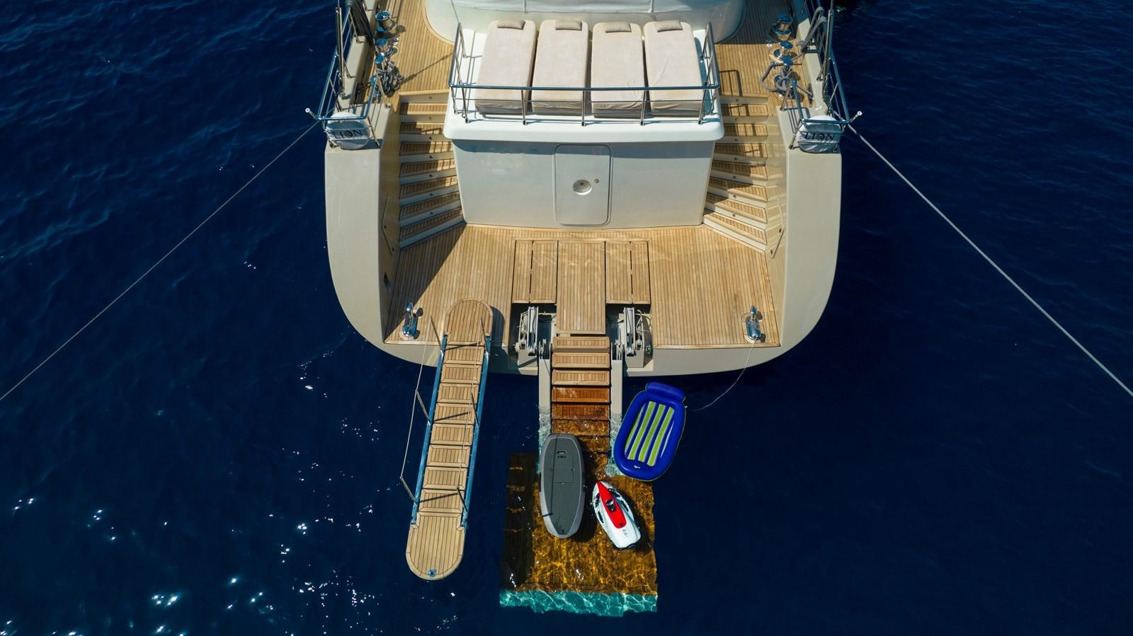 a satellite in the ocean aboard MOTORSAILOR 41M Yacht for Sale